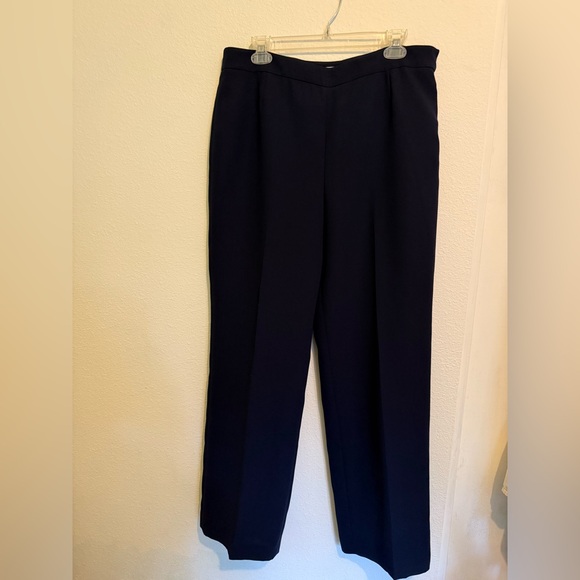 Jones Studio Classic Navy Women's Dress Pants - Picture 1 of 5